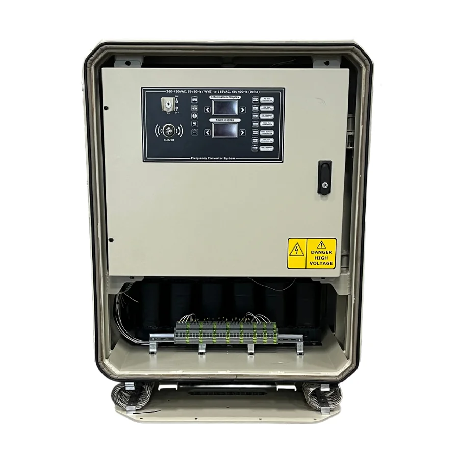 PowerGuard AC-AC Frequency Converter Transformer System — 12 kVA, 60/400 Hz