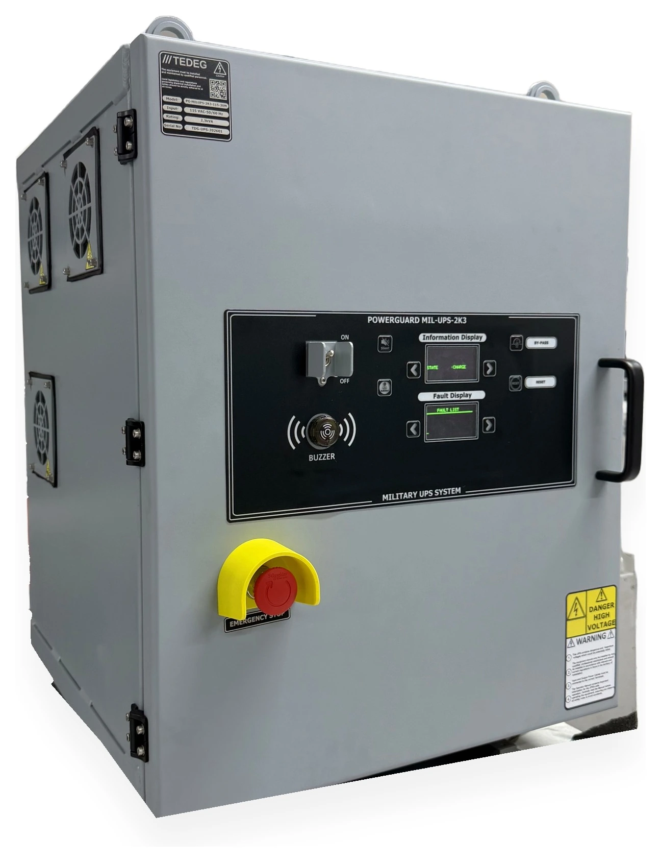 PowerGuard MIL-UPS-2K3 Mil-Spec Military UPS System — 2.3 kVA Online