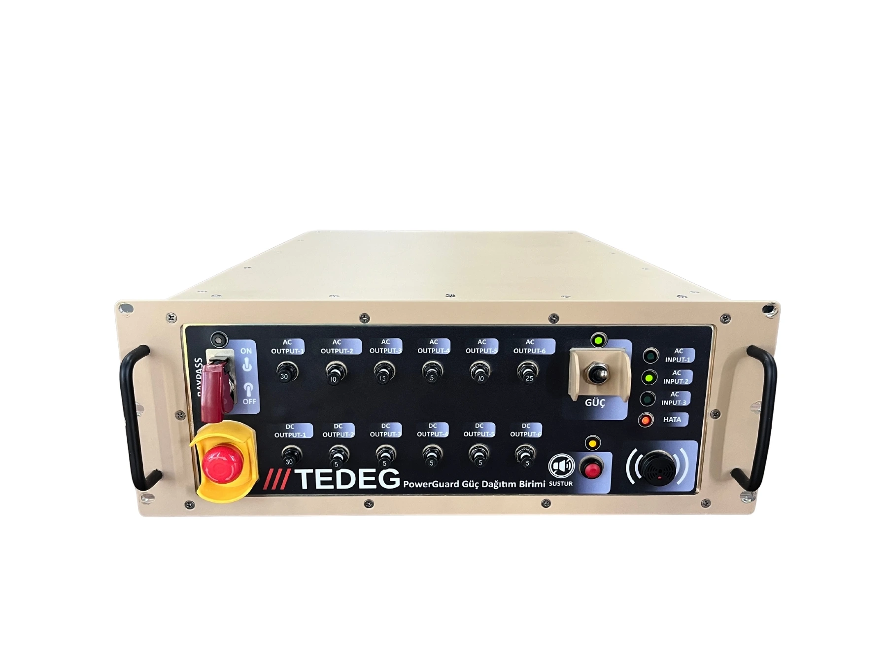 PDU-RT5002 Military Power Distribution Unit — Rack-Mount Rugged PDU